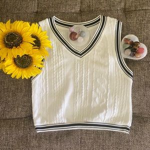 Cable Knit Sweater Vest